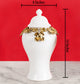 Botanical Grandeur Decorative Ceramic Vase And Showpiece - Medium