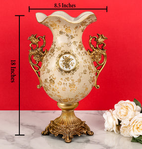 Victorian Rose Decorative Vase & Showpiece