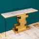 Elysian Gleam Console Table - Stainless Steel