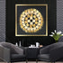 Golden Orbit Shadow Box Wall Decoration Piece