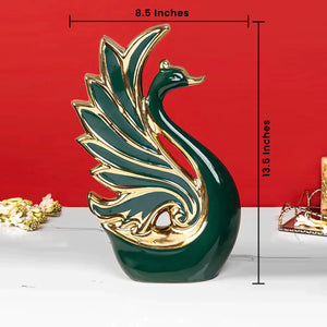 Golden Horizon Ceramic Showpiece for Table - Big