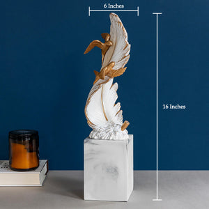 Feathered Finesse Home Decoration Showpiece