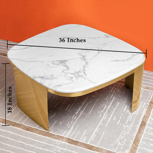 Luxe Lounge Centre Table For Living Room (Stainless Steel)