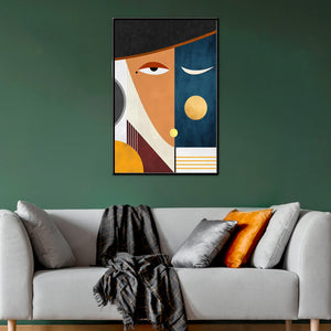 Shingora Abstract Modern Art Framed Canvas Print - Right Panel