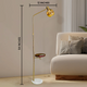 Bohemian Macrame Floor Lamp for Living Room (With Wireless Charging Table)