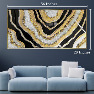 Silvery Streams Resin Art Painting