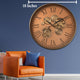 Flux Dial Luxury Designer Wall Clock With Moving Gear Mechanism (Steel Body)