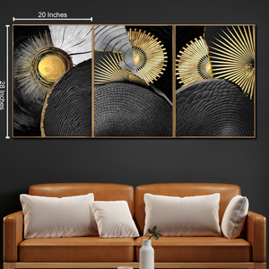 Celestial Glow Canvas Print - Set Of 3