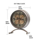 Axis Motion Luxury Designer Table Clock With Moving Gear Mechanism (Steel Body)