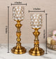 Luminous Aura Decorative Candle Stand - Set of 2