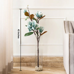 Realistic Green Magnolia Artificial Stem (Single Stem Only)