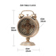 Timeless Motion Luxury Designer Table Clock With Moving Gear Mechanism (Steel Body)