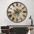 Pulse of Time Luxury Designer Wall Clock With Moving Gear Mechanism (Steel Body)