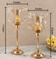 Lustre Leaf Decorative Candle Stand - Set of 2