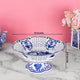 Blue Elegance Centerpiece Fruit Bowl