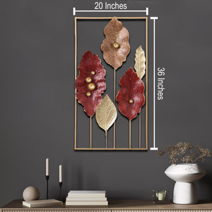 Autumnal Elegance Metal Wall Art Panel