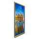 Golden Temple Crystal Glass Painting for Wall Decoration