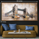 Majestic Crossing Tower Bridge London 100% Hand Painted Wall Painting for Home