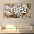 Transcendent Floral Visions Handpainted Wall Painting (With outer Floater Frame)