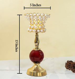 Lumina Arc Candle Stand - Set of 3 (Pearl) - Medium