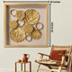 Golden Cosmos Shadow Box for Wall Decoration