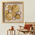 Golden Cosmos Shadow Box for Wall Decoration