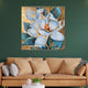 Flower Power Handpainted Wall Painting (With outer Floater Frame)