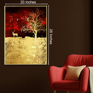 Tree of Life Framed Canvas Wall Art - (R)