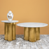 Aura Hallway Circular Centre Table Design For Home (STAINLESS STEEL)