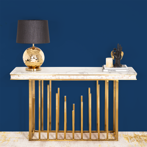 Golden Spectra Console Table (Stainless Steel)