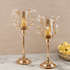 Lustre Leaf Decorative Candle Stand - Set of 2