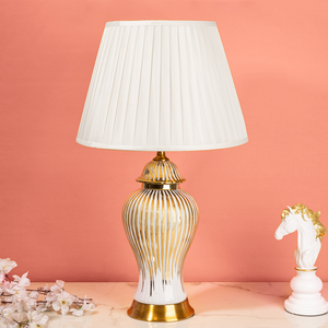 Elegant Stripe Table Lamp