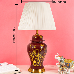 Artisan Floral Table Lamp