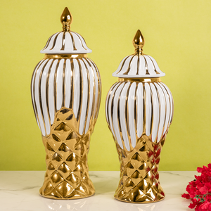 Royal Majesty Ceramic Vase - Set of 2