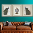 Peacock Symphony Wall Decoration Shadow Box - Set of 3