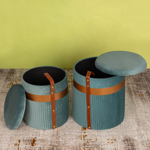 Zen Zest Storage Ottoman - Set of 2