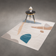 The Painted Canvas Floor Rug  (5 X 7.5 feet)