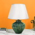 Mossy Green Ceramic Glow Table Lamp