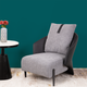 Metropolitan Haven Lounge Chair - Gray and Black