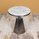 The Black Sphere Accent Side Table (Stainless Steel)