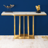 Luxura Gold Console Table (Stainless Steel)