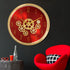 The Moving Hour Luxury Designer Wall Clock With Moving Gear Mechanism - RED