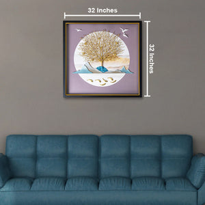 Ethereal Oasis Shadow Box Wall Decoration Piece