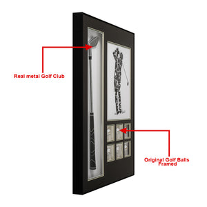 Masterstroke Golf Art Shadow box