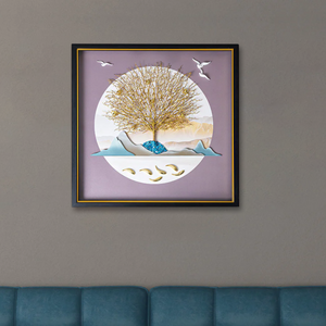 Ethereal Oasis Shadow Box Wall Decoration Piece