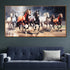 Triumph of The Seven Running Horses Crystal Glass Painting