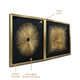 Golden Nova & Sun flare Elegance Shadow Box Wall Decoration Piece - Set of 2