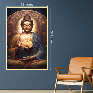 Tranquil Buddha's Blessing Canvas Print