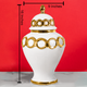 Gilded Blossom Ceramic Vase - Big