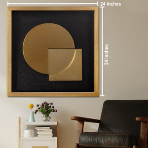 Geometric Fusion Shadow Box for Wall Decoration